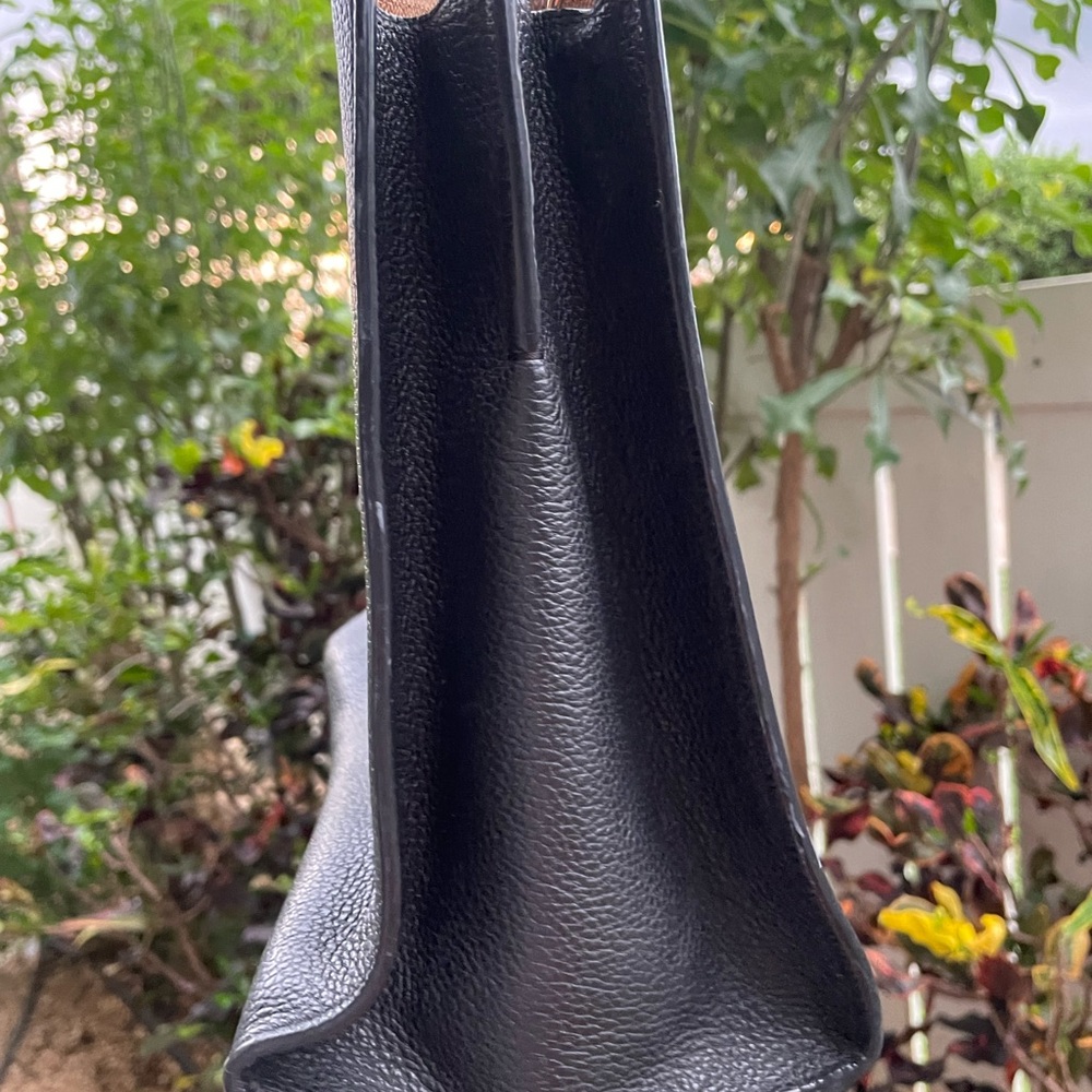 Coach Black Charlie Leather Tote - Picture 2 of 7